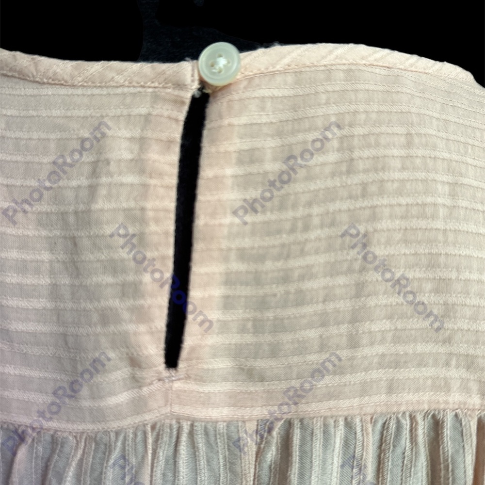 🧡$5 Bundled LOFT Peach Boho Lace Detail Long Sleeve Blouse - Picture 3 of 7